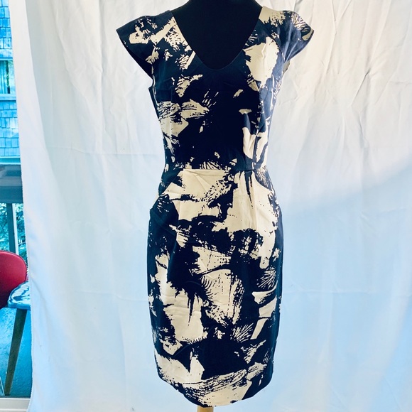 calvin klein white sheath dress